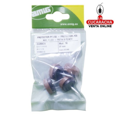 BOLSA 4-PROTECTOR DE PATAS POLIPROPILENO CUBIERTA PLASTICO CON CLAVO MODELO 70.