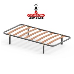 PACK 4-PATA CUADRADA ACERO SIN RUEDAS PARA SOMIER MODELO 14.