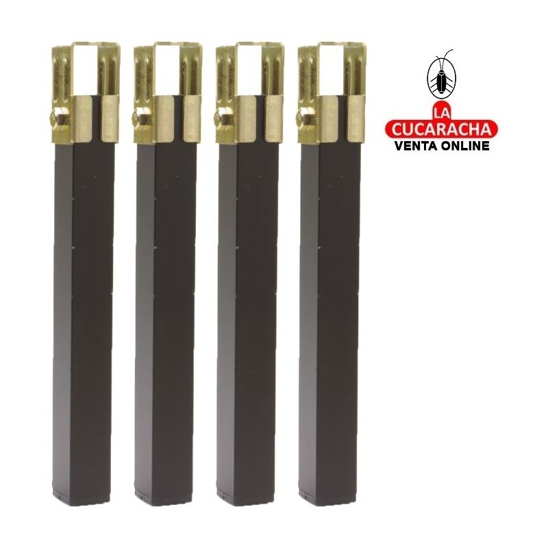 PACK 4-PATA CUADRADA ACERO SIN RUEDAS PARA SOMIER MODELO 14.