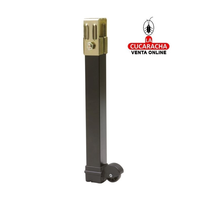 PATA CUADRADA ACERO CON RUEDA PARA SOMIER MODELO 15.