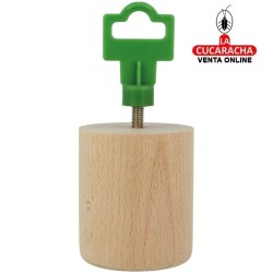 BLISTER 1-PATA REDONDA MADERA HAYA PULIDO MUEBLE MODELO 31.