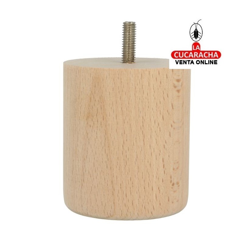 BLISTER 1-PATA REDONDA MADERA HAYA PULIDO MUEBLE MODELO 31.