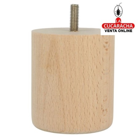 BLISTER 1-PATA REDONDA MADERA HAYA PULIDO MUEBLE MODELO 31.