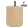 BLISTER 1-PATA REDONDA MADERA HAYA PULIDO MUEBLE MODELO 31.
