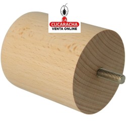 BLISTER 1-PATA REDONDA MADERA HAYA PULIDO MUEBLE MODELO 31.