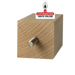 BLISTER 1-PATA CUADRADA MADERA HAYA PULIDO MUEBLE MODELO 32.