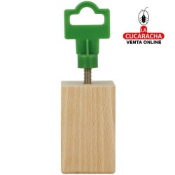 BLISTER 1-PATA CUADRADA MADERA HAYA PULIDO MUEBLE MODELO 32.