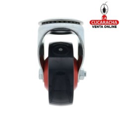 RUEDA NYLON NEGRO CON AGUJERO MODELO 2554.