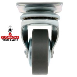 RUEDA GOMA BORRACHA CON PLETINA MODELO 2510.