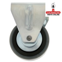 RUEDA GOMA BORRACHA CON PLETINA FIJA MODELO 2511.