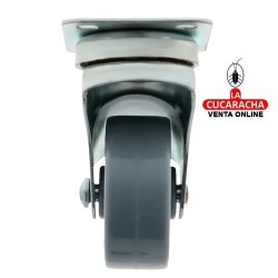 RUEDA NYLON CON PLETINA Y RODAMIENTOS MODELO 2506.