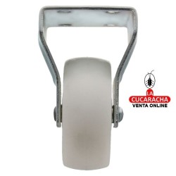 RUEDA POLIAMIDA CON PLETINA FIJA MODELO 2513.