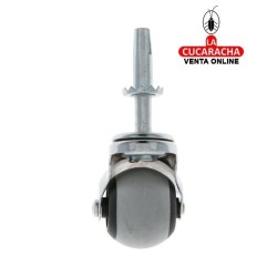 RUEDA GOMA BORRACHA BOLA CON ESPIGA Y CASQUILLO MODELO 2519.