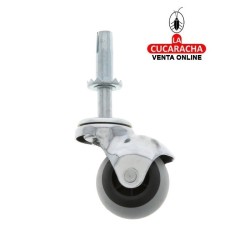 RUEDA GOMA BORRACHA BOLA CON ESPIGA Y CASQUILLO MODELO 2519.