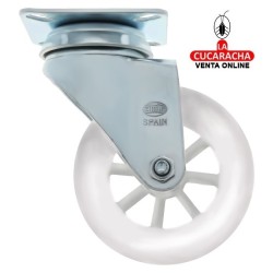 RUEDA POLICARBONATO CON PLETINA MODELO 2570.