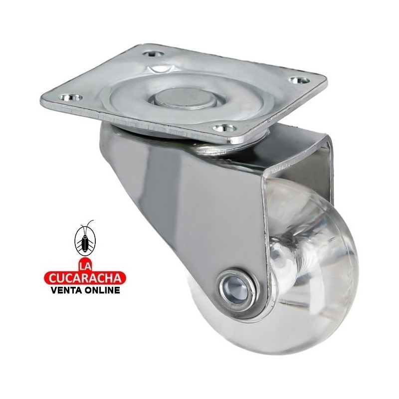 RUEDA POLIURETANO CON PLETINA MODELO 2571.