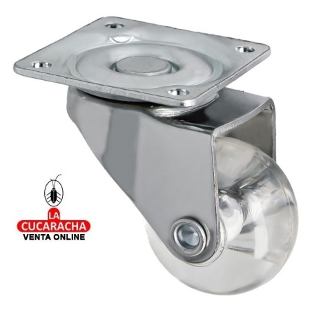 RUEDA POLIURETANO CON PLETINA MODELO 2571.