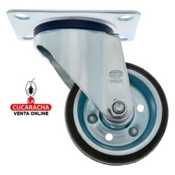 RUEDA GOMA BORRACHA NUCLEO METALICO CON PLETINA MODELO 2522.