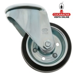 RUEDA GOMA BORRACHA NUCLEO METALICO CON AGUJERO MODELO 2524.