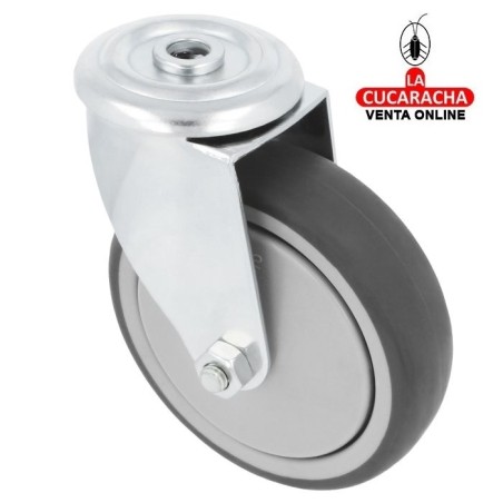 RUEDA GOMA BORRACHA CON AGUJERO MODELO 2531.