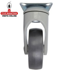 RUEDA GOMA BORRACHA CON PLETINA MODELO 2535.