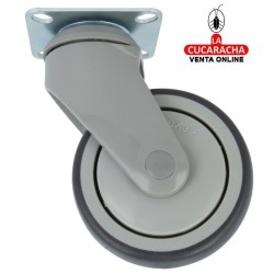 RUEDA GOMA BORRACHA CON PLETINA MODELO 2535.