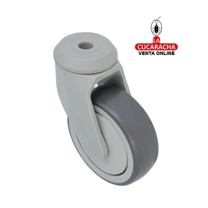 RUEDA GOMA BORRACHA CON AGUJERO MODELO 2536.