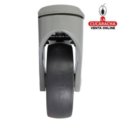 RUEDA GOMA BORRACHA CON AGUJERO Y FRENO MODELO 2536.