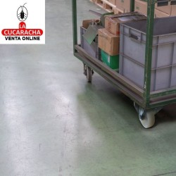 RUEDA NYLON BLANCO CON PLETINA FIJA MODELO 2552.