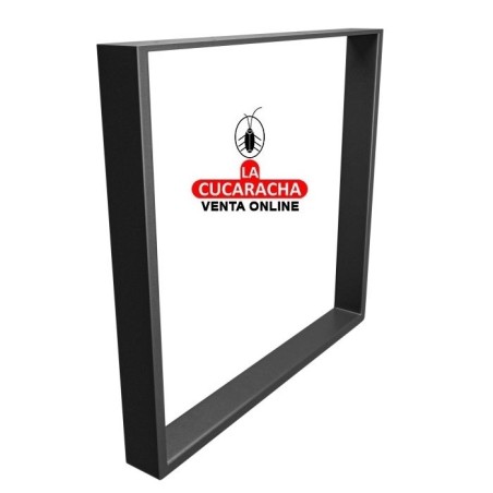 PATA DE MESA ACERO RECTANGULAR NEGRO MATE MODELO 2400.