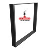 PATA DE MESA ACERO RECTANGULAR NEGRO MATE MODELO 2400.