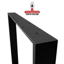 PATA DE MESA ACERO RECTANGULAR NEGRO MATE MODELO 2400.