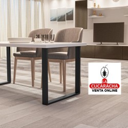 PATA DE MESA ACERO RECTANGULAR NEGRO MATE MODELO 2400.