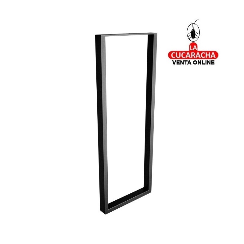 PATA DE ENCIMERA ACERO RECTANGULAR NEGRO MATE MODELO 2410.