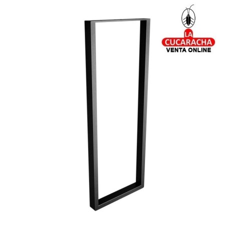 PATA DE ENCIMERA ACERO RECTANGULAR NEGRO MATE MODELO 2410.