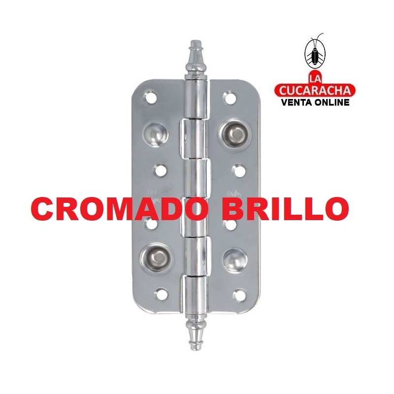 BISAGRA SEGURIDAD ACERO CANTO REDONDO PUERTAS ENTRADA MODELO 566-566E.