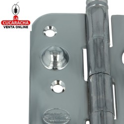 BISAGRA SEGURIDAD ACERO CANTO REDONDO PUERTAS ENTRADA MODELO 566-566E.