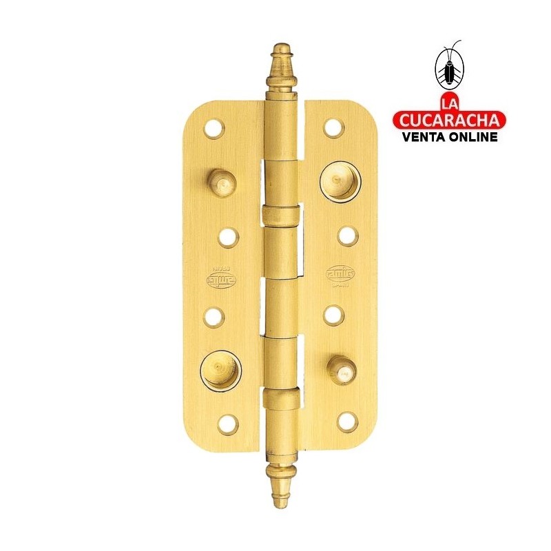 BISAGRA SEGURIDAD LATON CANTO REDONDO PUERTAS ENTRADA MODELO 568.