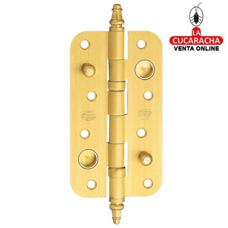 BISAGRA SEGURIDAD LATON CANTO REDONDO PUERTAS ENTRADA MODELO 568.