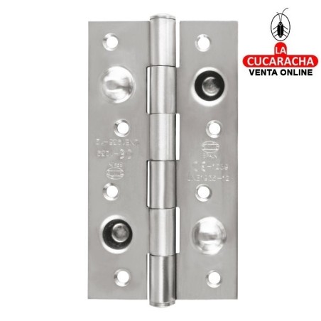 BISAGRA SEGURIDAD ACERO INOX CANTO CUADRADO PUERTAS ENTRADA MODELO 565CE.