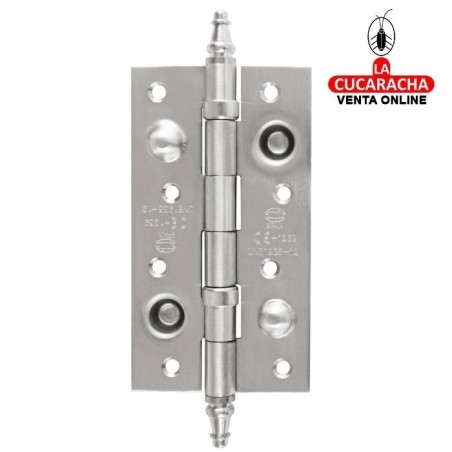 BISAGRA SEGURIDAD ACERO INOX CANTO CUADRADO PUERTAS ENTRADA MODELO 567CE.