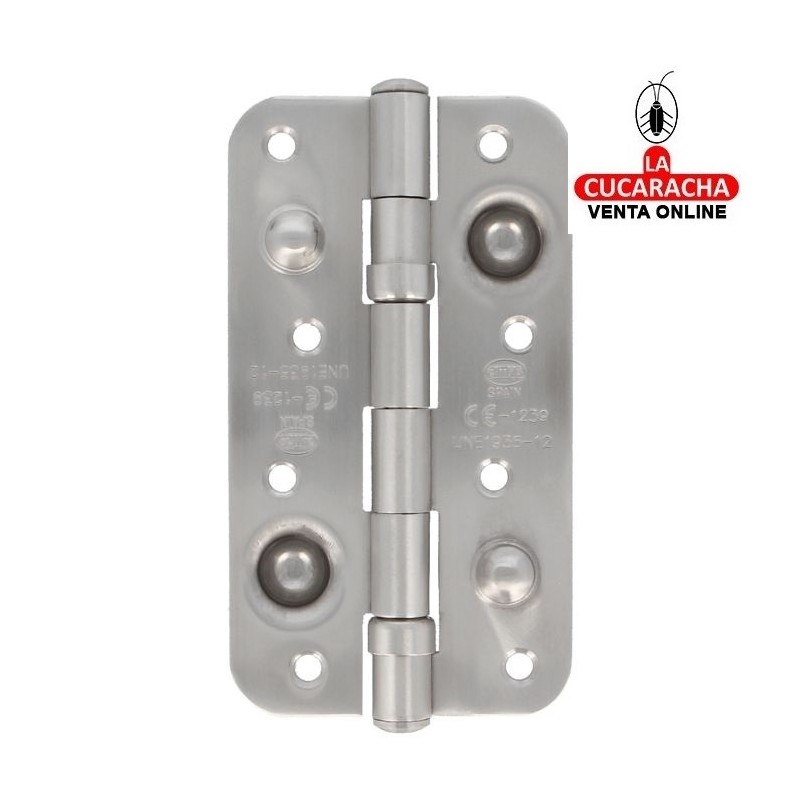 BISAGRA SEGURIDAD PUERTAS ENTRADA ACERO INOX CANTO REDONDO MODELO 569CE.
