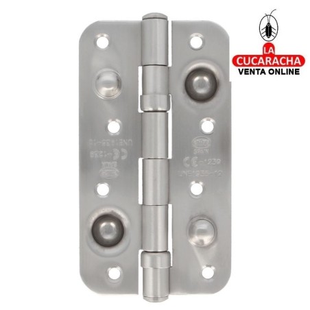 BISAGRA SEGURIDAD PUERTAS ENTRADA ACERO INOX CANTO REDONDO MODELO 569CE.