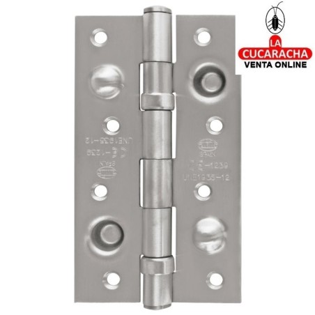BISAGRA SEGURIDAD PUERTAS ENTRADA ACERO INOX CANTO CUADRADO MODELO 570CE.