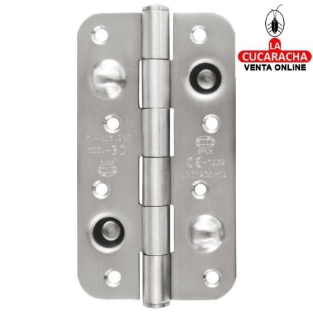 BISAGRA SEGURIDAD PUERTAS ENTRADA ACERO INOX CANTO REDONDO MODELO 571CE.