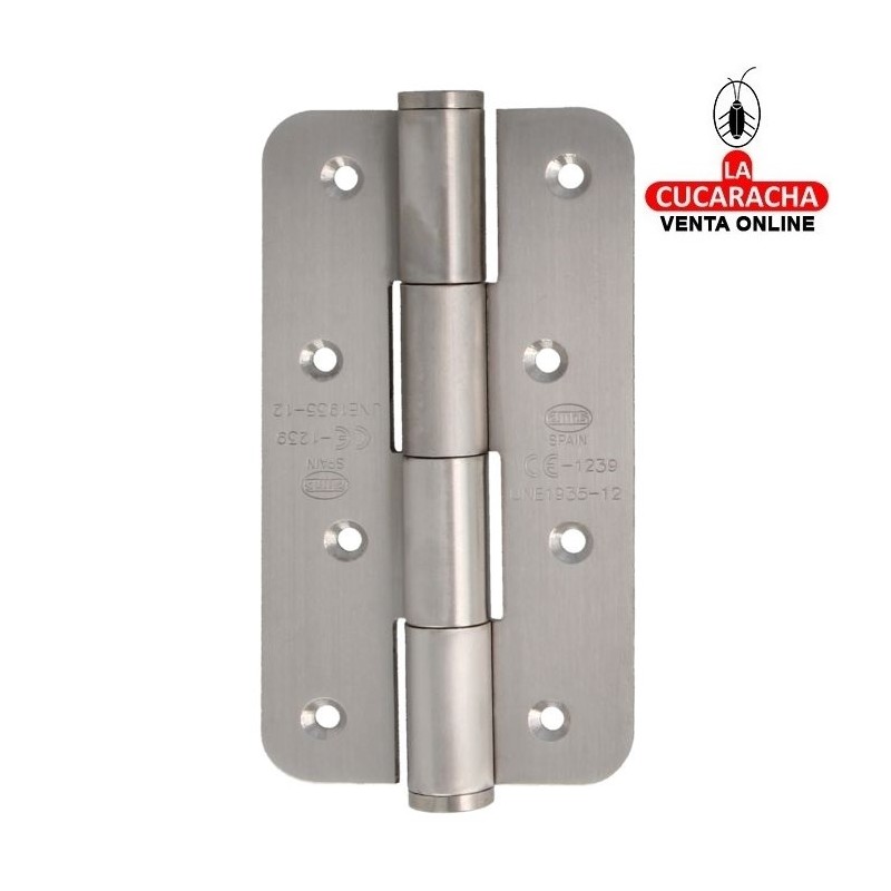 BISAGRA PUERTAS ENTRADA FIJA ACERO INOX CANTO REDONDO MODELO 700CE.