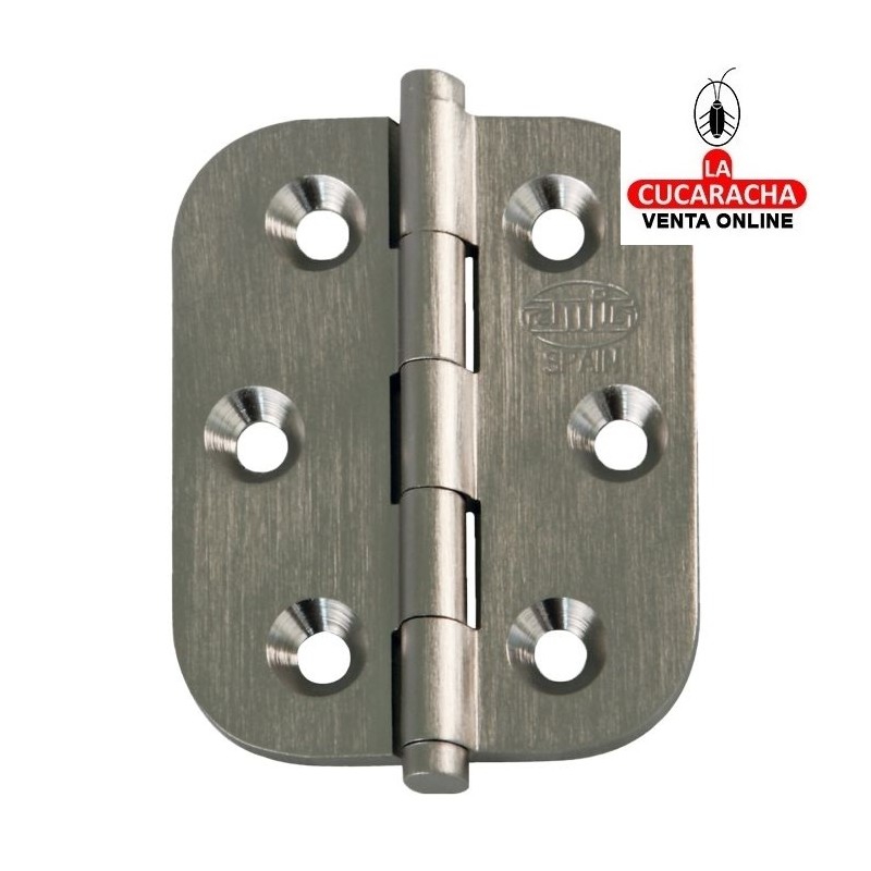 BISAGRA PUERTAS FIJA LATON CANTO REDONDO Y REMATE PLANO MODELO 1130.