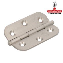 BISAGRA PUERTAS FIJA LATON CANTO REDONDO Y REMATE PLANO MODELO 1130.