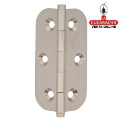 BISAGRA PUERTAS FIJA LATON CANTO REDONDO Y REMATE PLANO MODELO 1130.