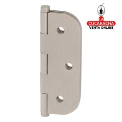 BISAGRA PUERTAS FIJA LATON CANTO REDONDO Y REMATE PLANO MODELO 1130.